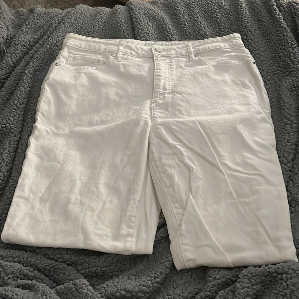 Loft White Jeans